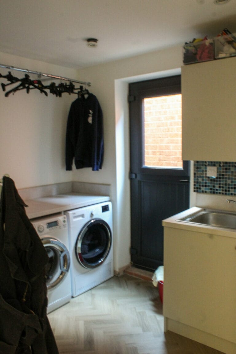 Garage conversion with utility room at West Bridgford Nottingham