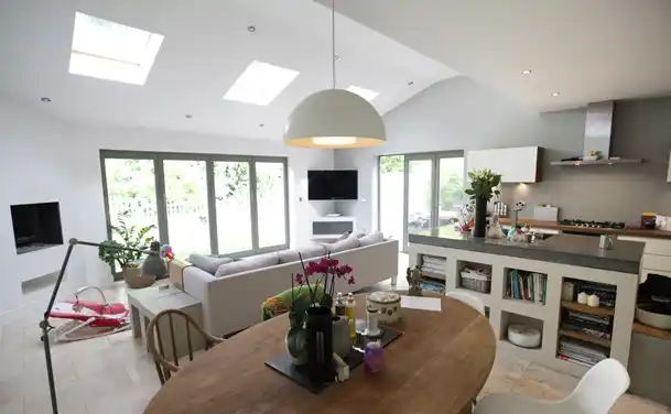 Spacious open-plan kitchen in Darley Abbey, Derby