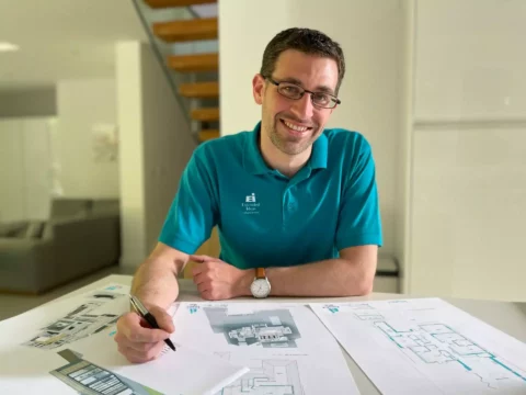 Architect designing his extension in Birmingham